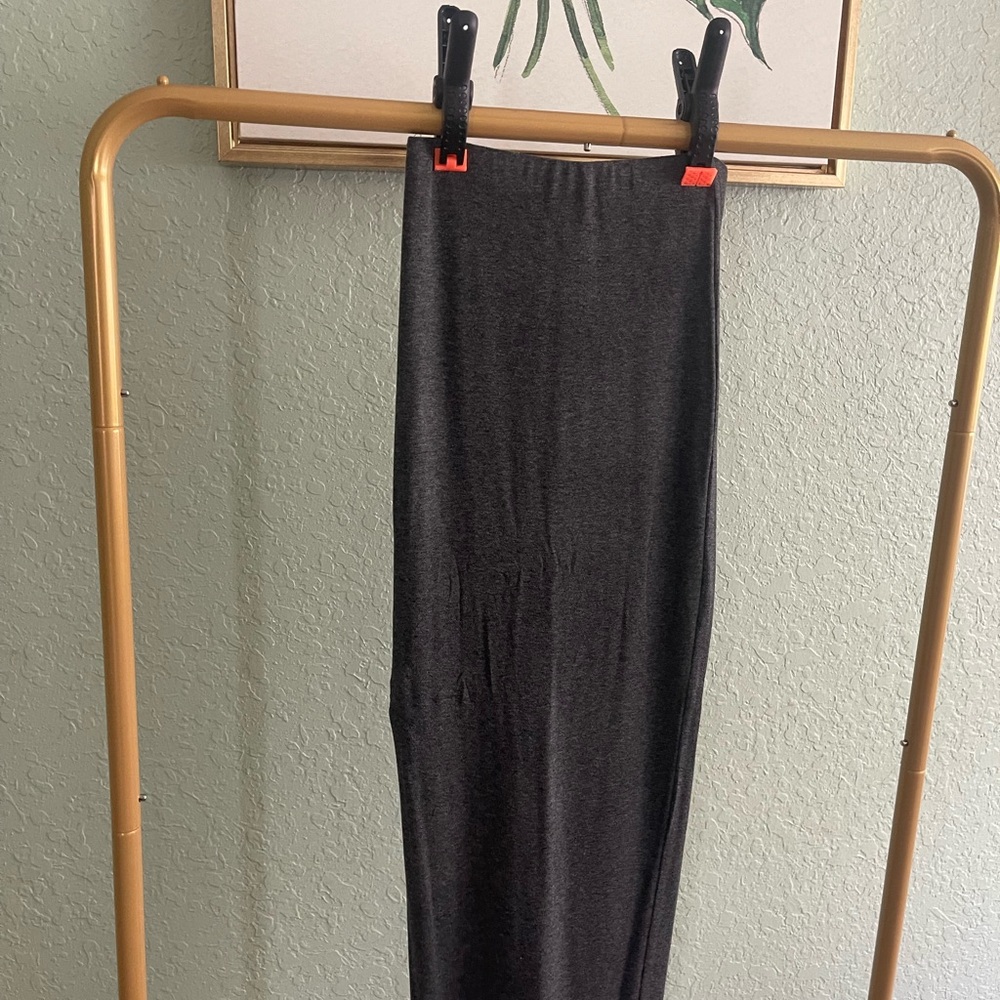 Naked Wardrobe Charcoal Maxi Skirt